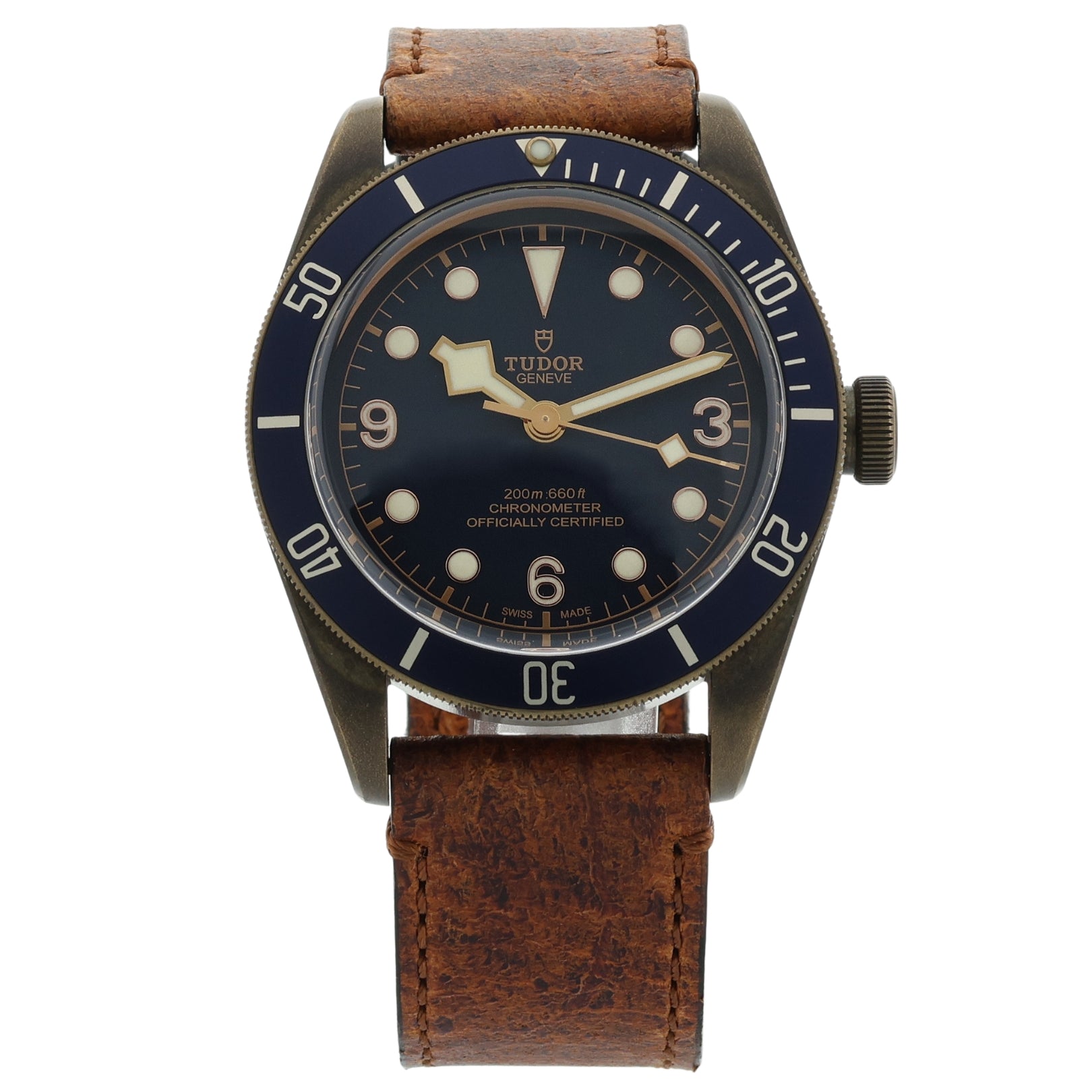 Tudor Black Bay, Bucherer Blue, Bronze, Ref. 79250BB, 11-2018, B+P