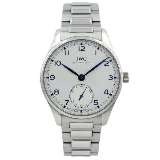 IWC Portugieser 40, Automatic, Stahlarmband, Ref. IW358312, 2022, Erstkaufrechnung, B+P