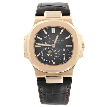 Patek Philippe Nautilus Moonphase, 18kt Roségold, Faltschliesse, 5712R-001, ungetragen/2021, B+P