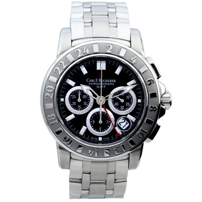 Carl F. Bucherer Patravi GMT 42mm Chronograph, Black, 00.10618.08.33.21