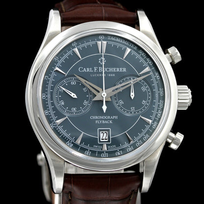 Carl F. Bucherer Manero Flyback 43mm, Blue Dial, Ref. 00.10919.08.93.01, B+P