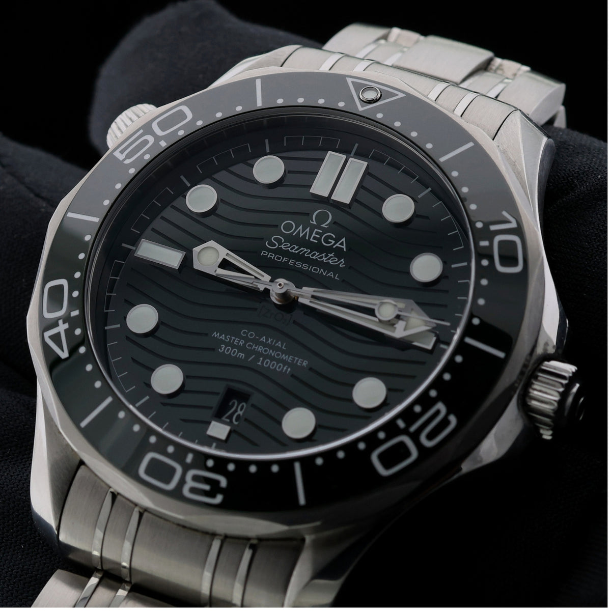 Omega Seamaster Diver 300M, Green, Edelstahl, Ref. 210.30.42.20.10.001, 08-2024, B+P