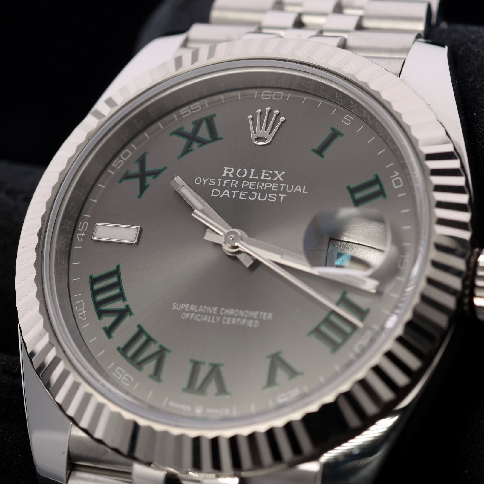 Rolex Datejust 41, Wimbledon Dial, Jubilee, Ref. 126334, 2021, B+P