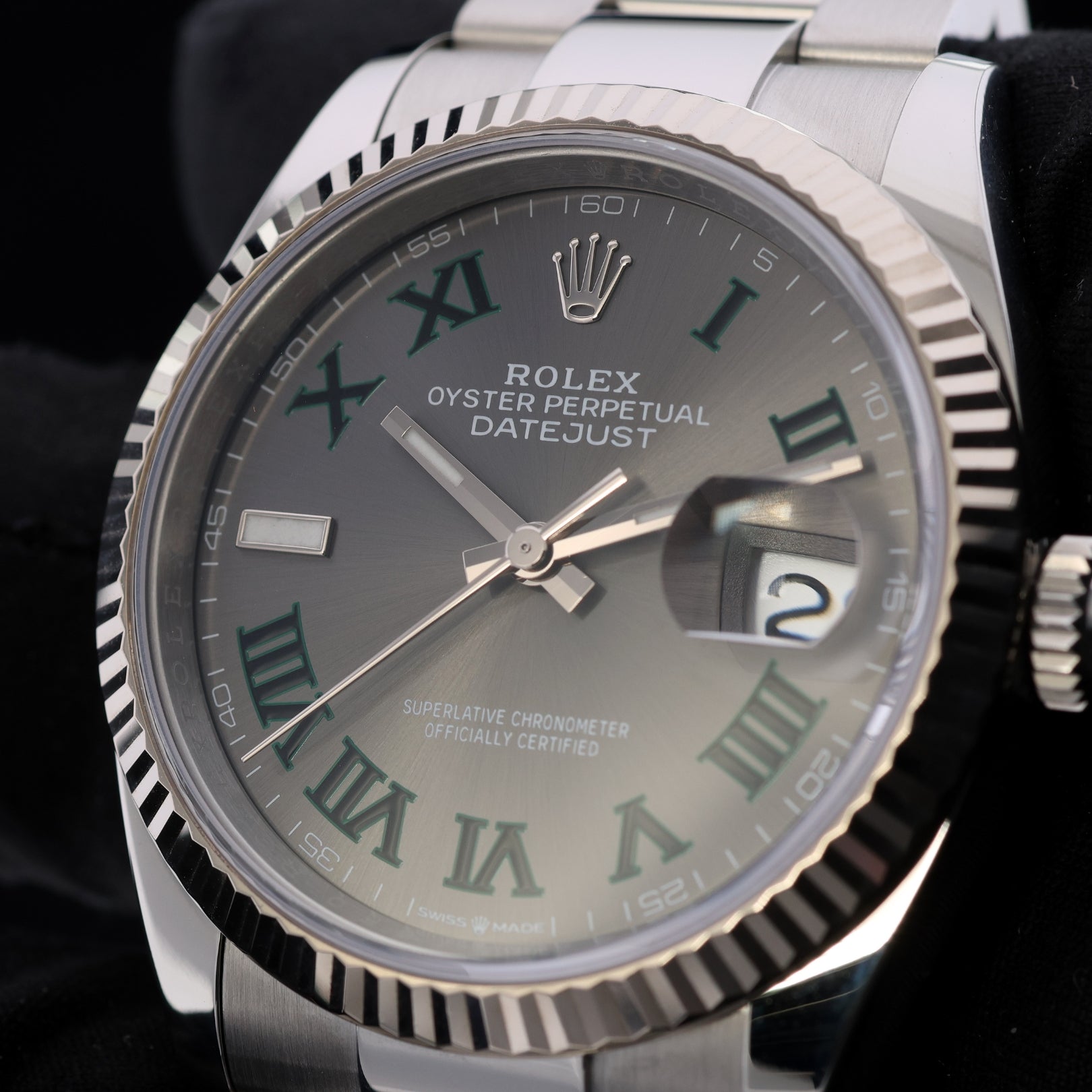Rolex Datejust 36, Wimbledon Dial, Oyster, Ref. 126234, 2025, B+P