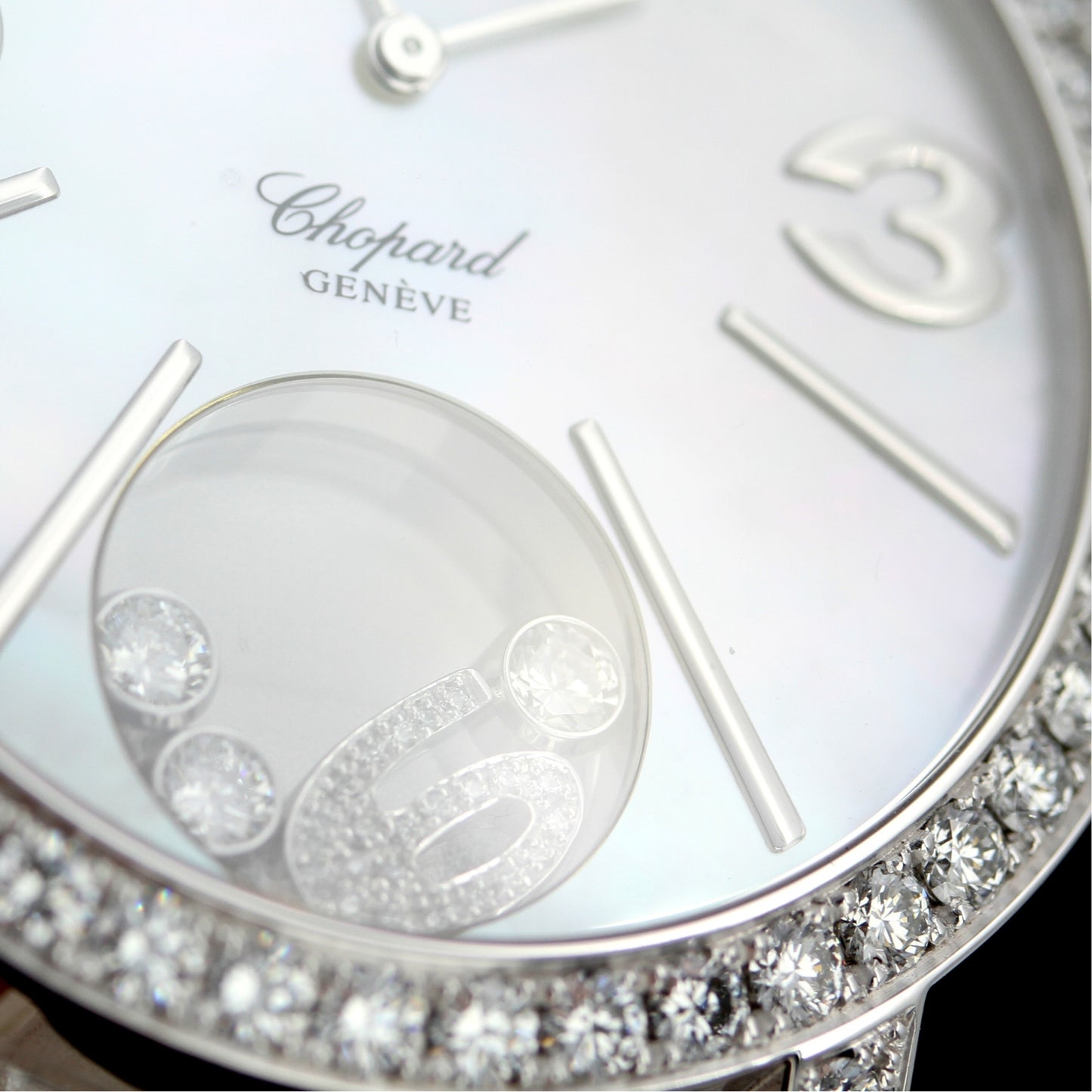 Chopard, Happy Diamonds Happy Time, 55 Diamonds, Mother of Pearl Dial, 207450-1005