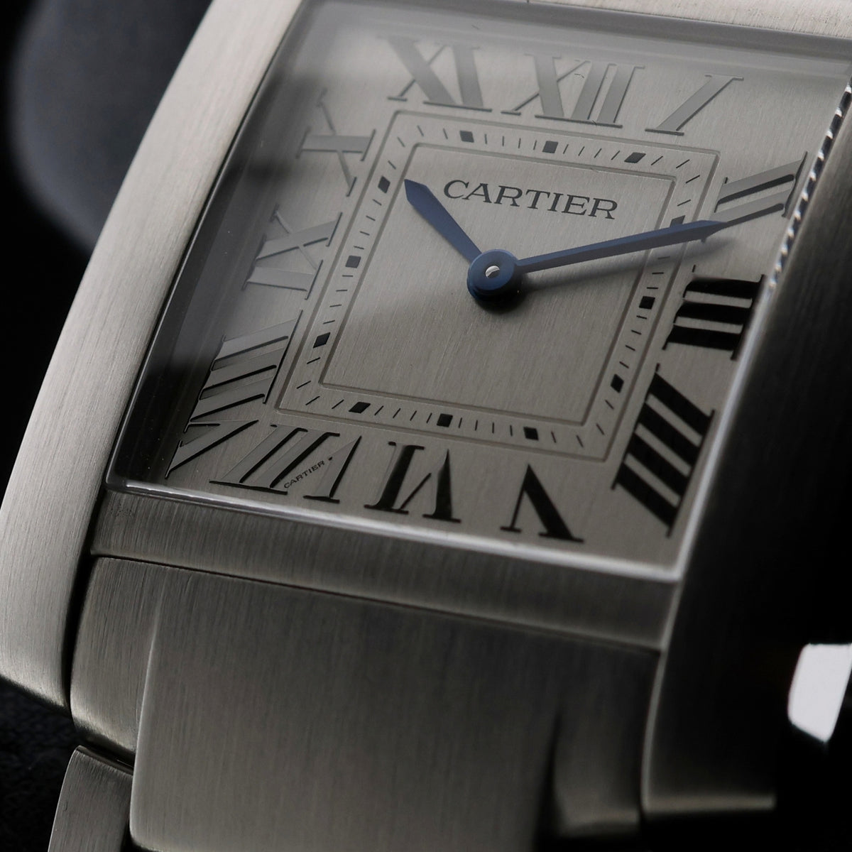 Cartier Tank Française, Edelstahl, 32x27mm, Quarz, Ref. WSTA0074, 11-2024, B+P