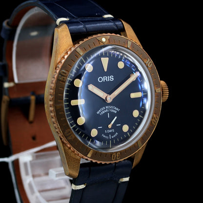Oris Divers Carl Brashear 40 mm, Calibre 401, Limited Edition, Ref. 01 401 7764 3185, B+P