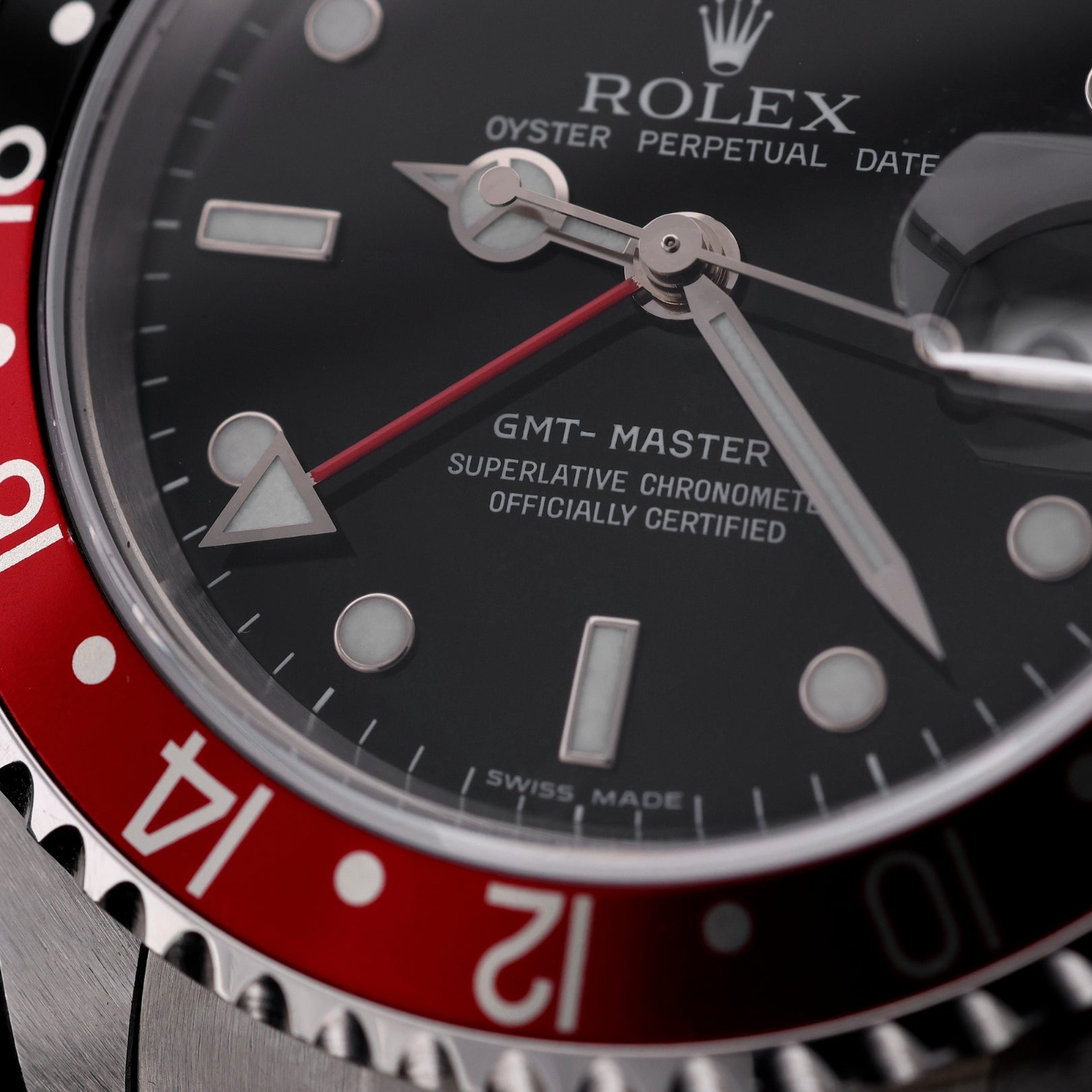 Rolex GMT Master II, "CokeBezel", Oyster, LC100, Ref. 16710, 12-2006, B+P