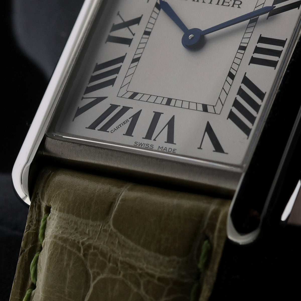 Cartier Tank Must, Solarbeat Large, 33.7x25.5mm, Edelstahl, Ref. WSTA0062, 2022, B+P