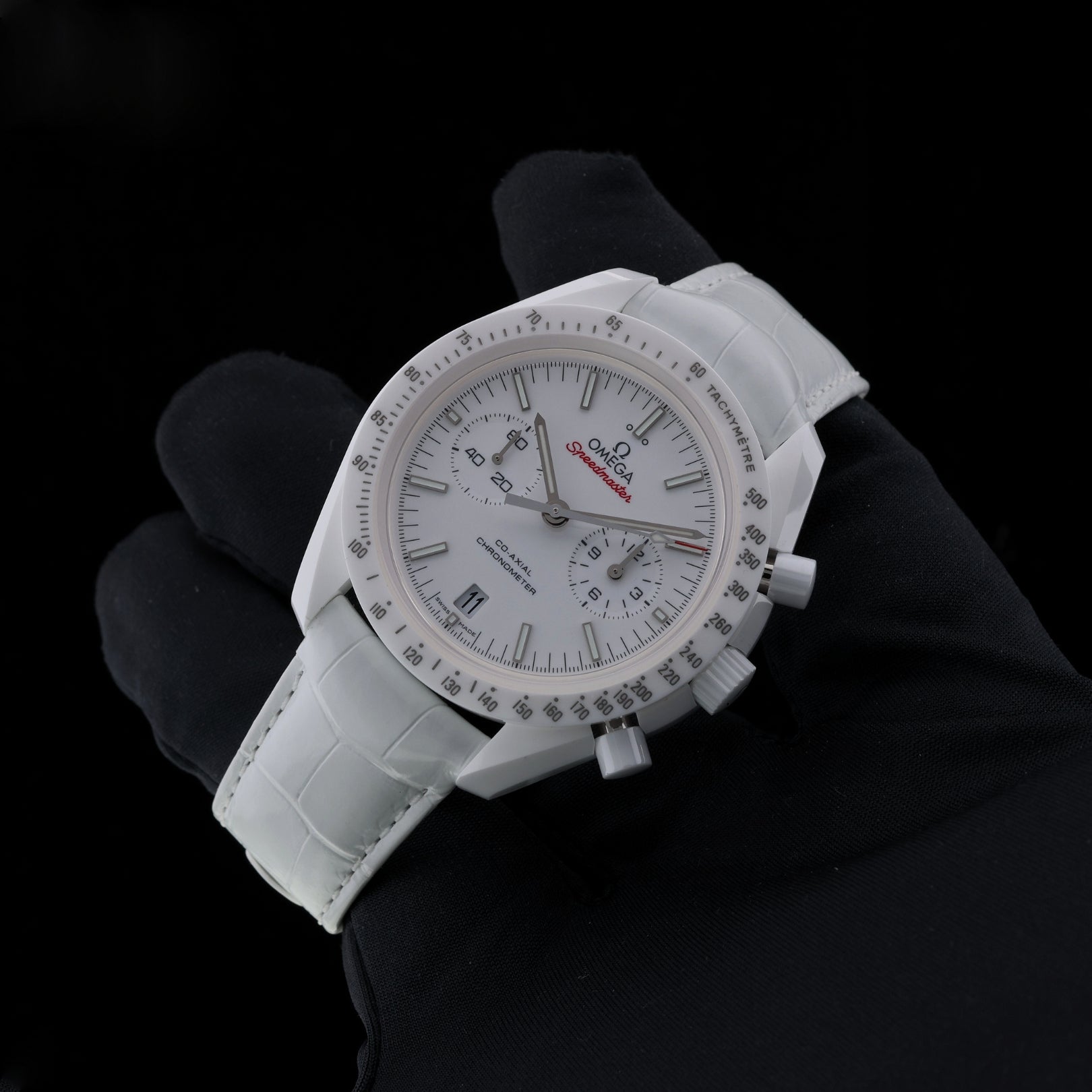 Omega Speedmaster White Side Of The Moon, White Ceramic , Ref. 311.93.44.51.04.002, 2024, B+P