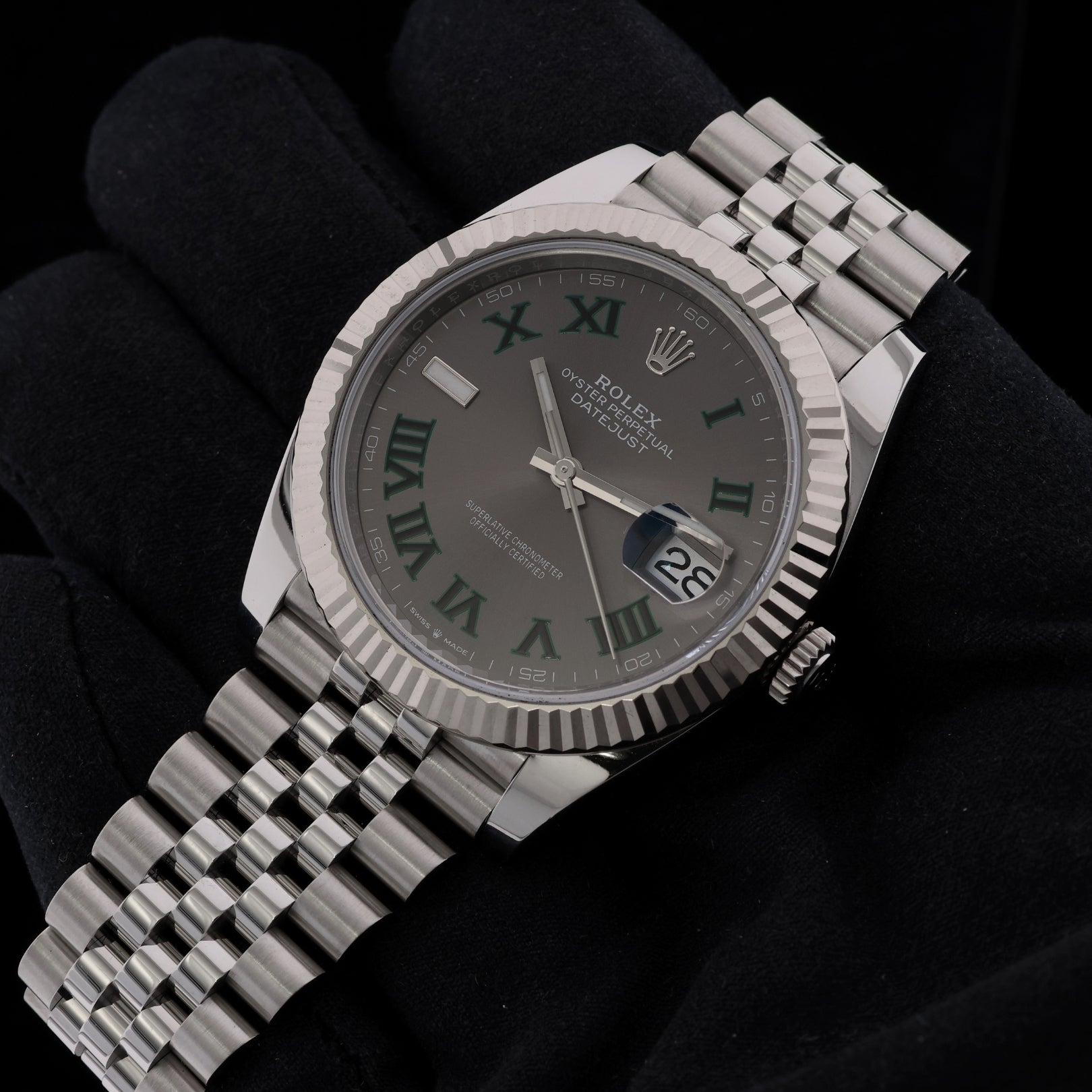 Rolex Datejust 41, Wimbledon Dial, Jubilee, Ref. 126334, 2021, B+P