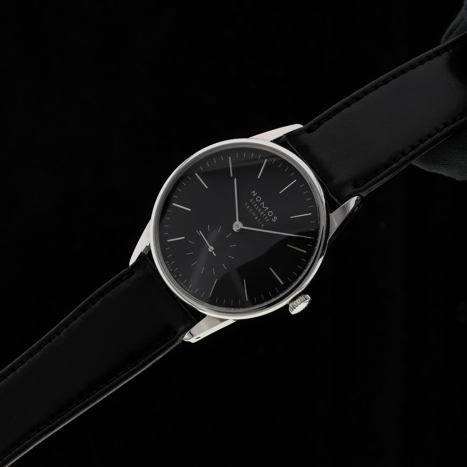 Nomos Orion Neomatik 39, New Black, Ref. 346, 08-2024, B+P