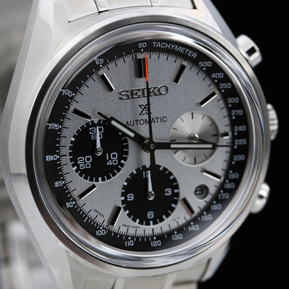 Seiko Prospex Auto Chronograph 50th Anniversary, Panda, Limited 1000, 8R48-00L0, SBEC005, Speed Timer, B+P