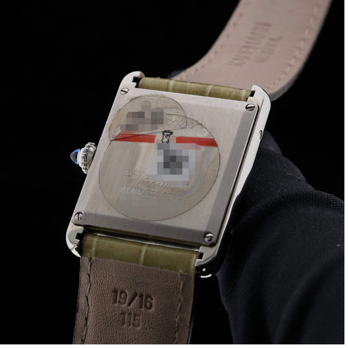 Cartier Tank Must, Solarbeat Large, 33.7x25.5mm, Edelstahl, Ref. WSTA0062, 2022, B+P