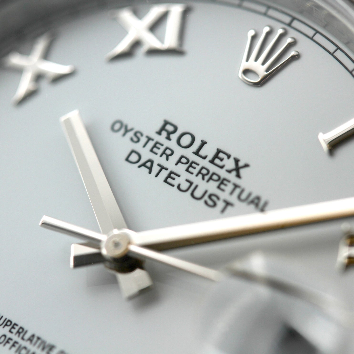 Rolex Datejust 41 mm, weiss, röm. Ziffern, Ref. 126300, 12-2023, B+P