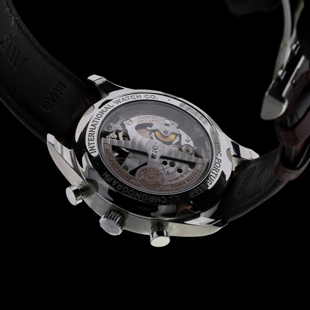 IWC Portuguese Portugieser Chronograph Classic, LC100, Edelstahl, Ref. IW390404, 2018, B+P