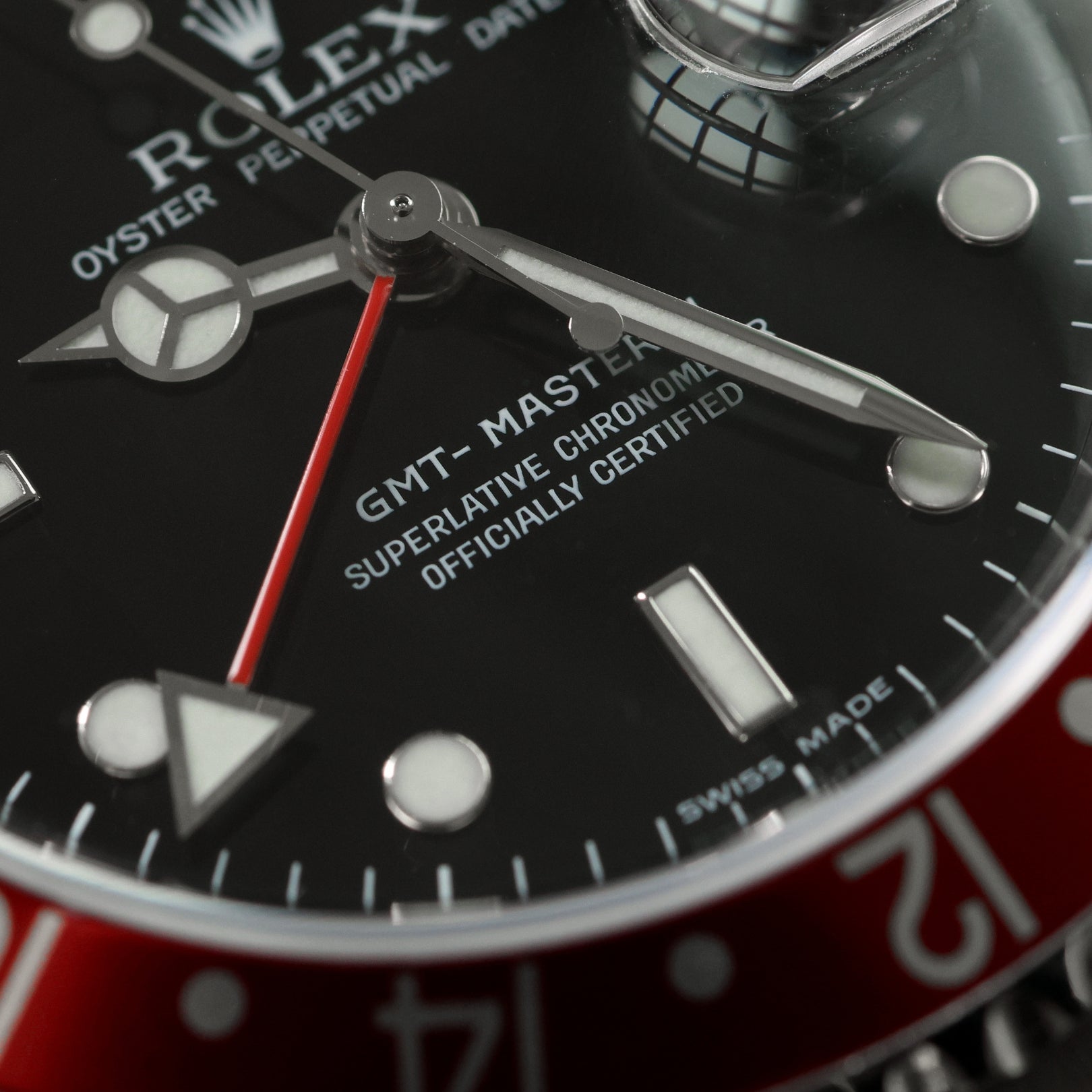 Rolex GMT Master II, "CokeBezel", Oyster, LC100, Ref. 16710, 12-2006, B+P