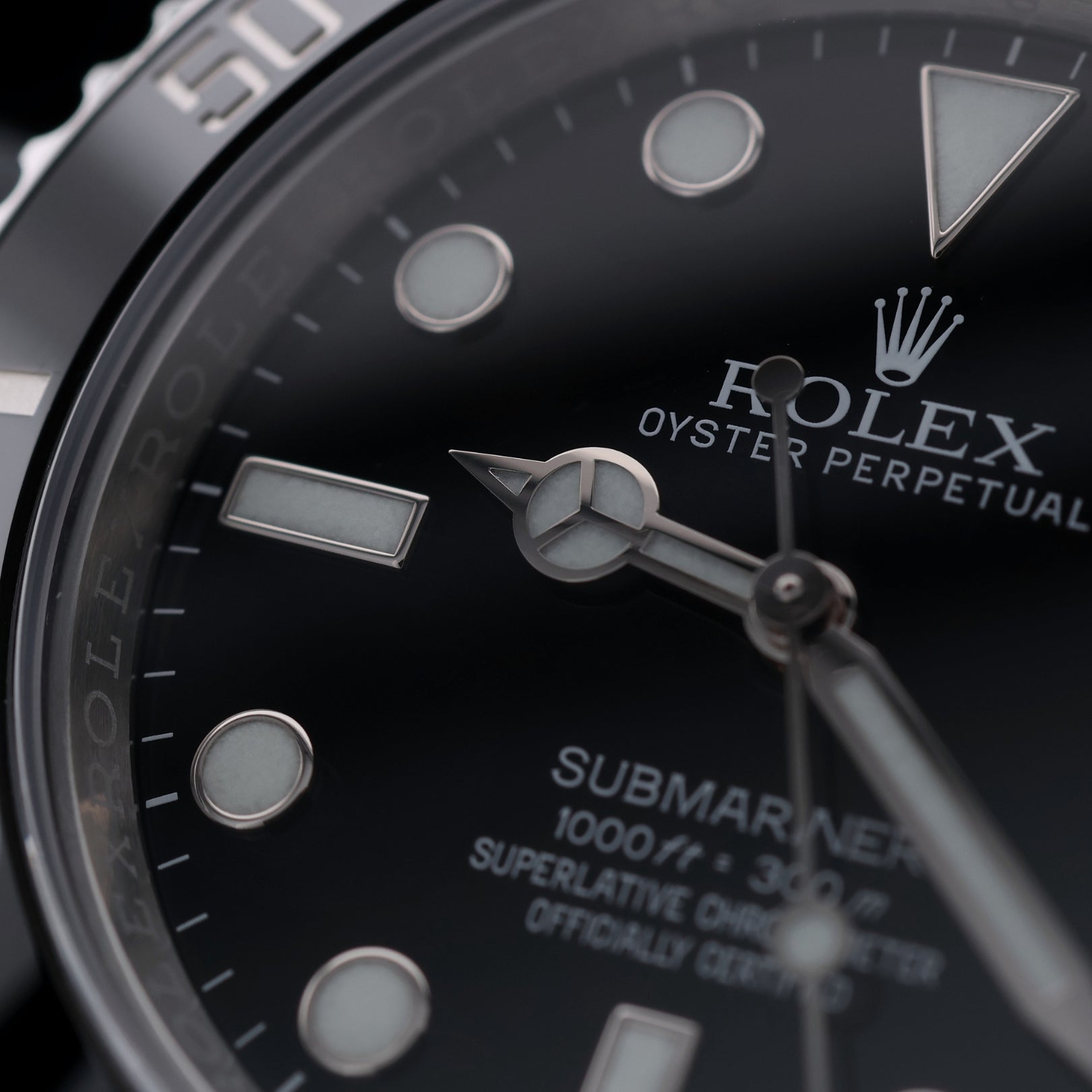 Rolex Submariner NoDate, Cerachrom-Lünette, Ref. 114060, 05-2014, B+P