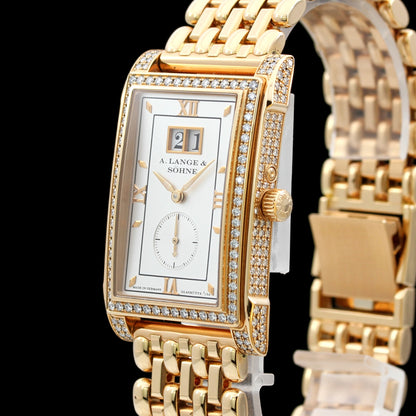 A. Lange and Söhne Cabaret Diamonds Joaillerie, rose gold, gold band, 244 brilliant-cut diamonds, 44 x 27.5 mm, 808.040