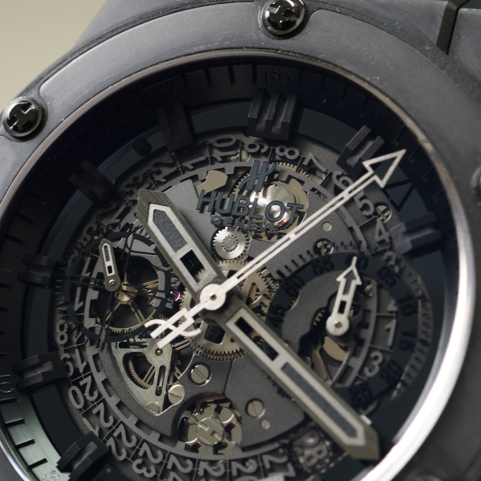 Hublot King Power Unico, Black Ceramic, LC100, Ref. 701.CI.0110.RX, 12-2011, B+P