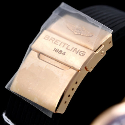 Breitling Navitimer B03 Rattrapante 45 mm, Roségold, Chocolate Dial, RB031121/Q619, B+P