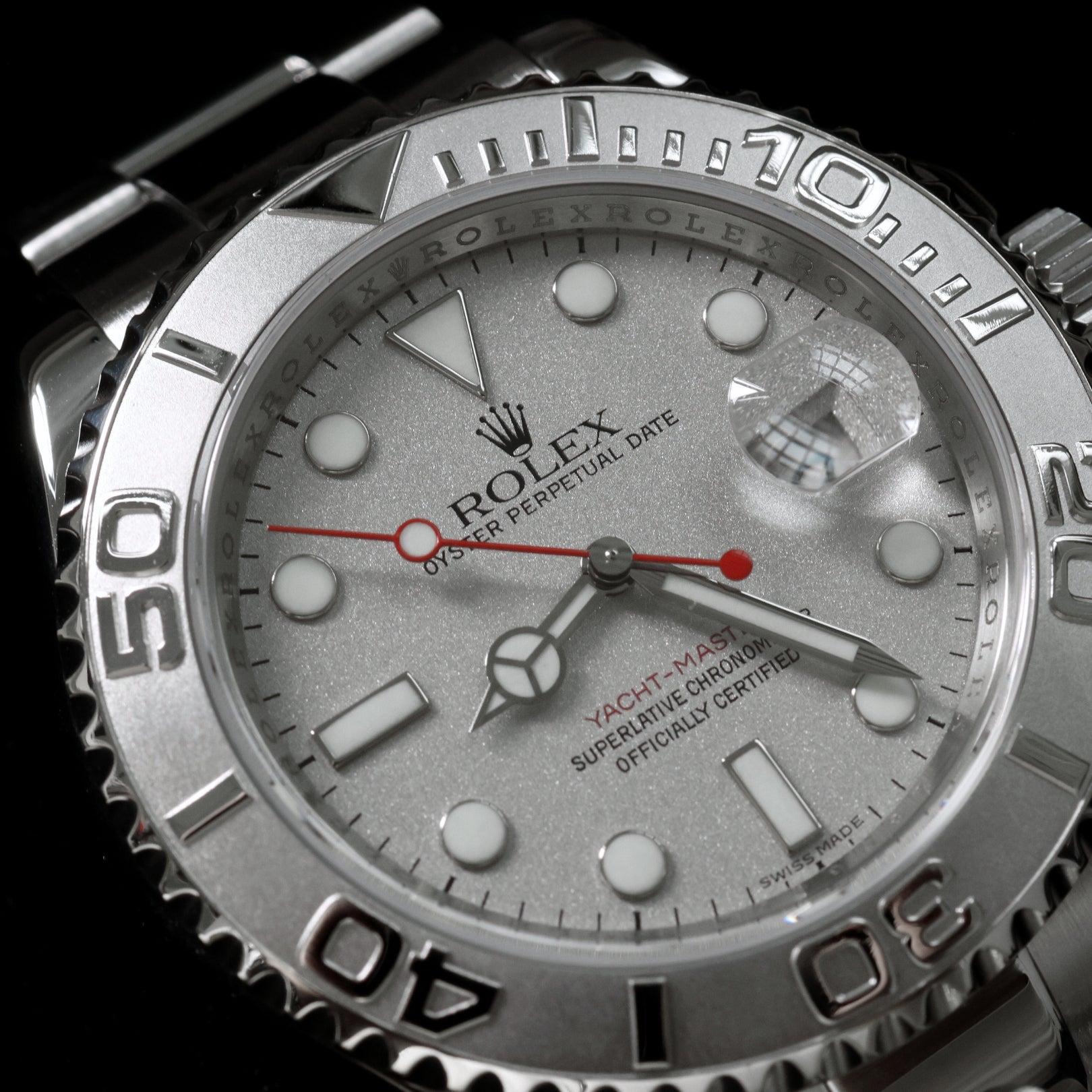 Rolex Yachtmaster 40, Edelstahl/Platin, Rehaut, Ref. 16622, 12-2007, B+P