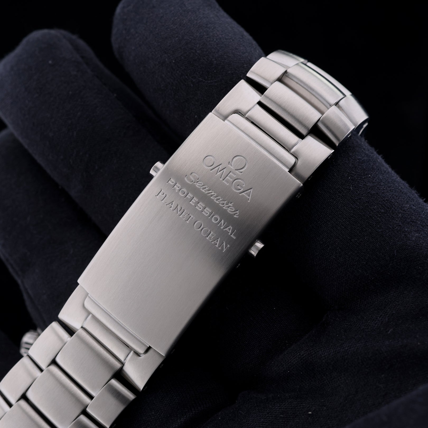 Omega Seamaster Planet Ocean 600M, LC100, Stahl- & Lederarmband, Ref. 2208.50.00, 04-2010, B+P