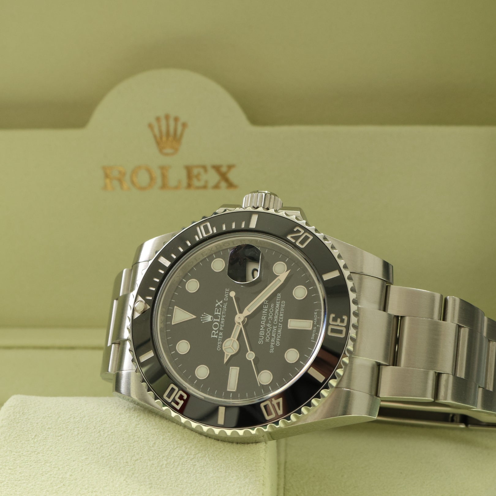 Rolex Submariner Date 40mm, Edelstahl, Ref. 116610LN, 12-2013, B+P
