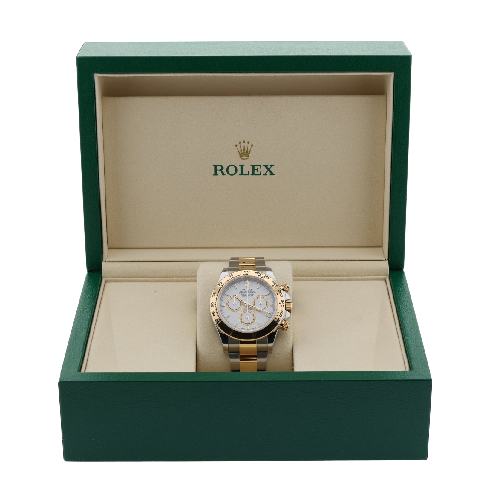 Rolex Daytona Cosmograph, Gold/Stahl, White Dial, Ref. 126503, 2025, B+P