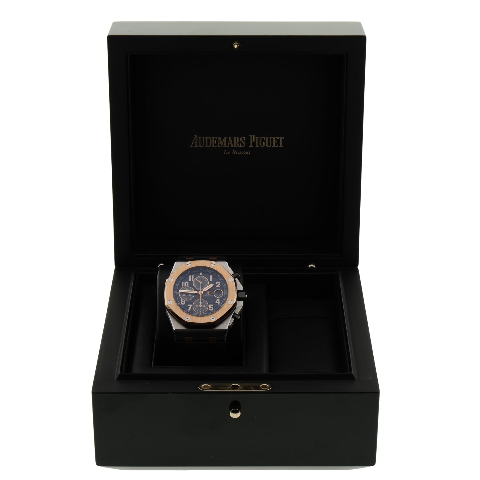 Audemars Piguet Royal Oak Offshore, Chronograph, Bucherer Blue, Ref. 26471SR.OO.D101CR.01, 2023, B+P