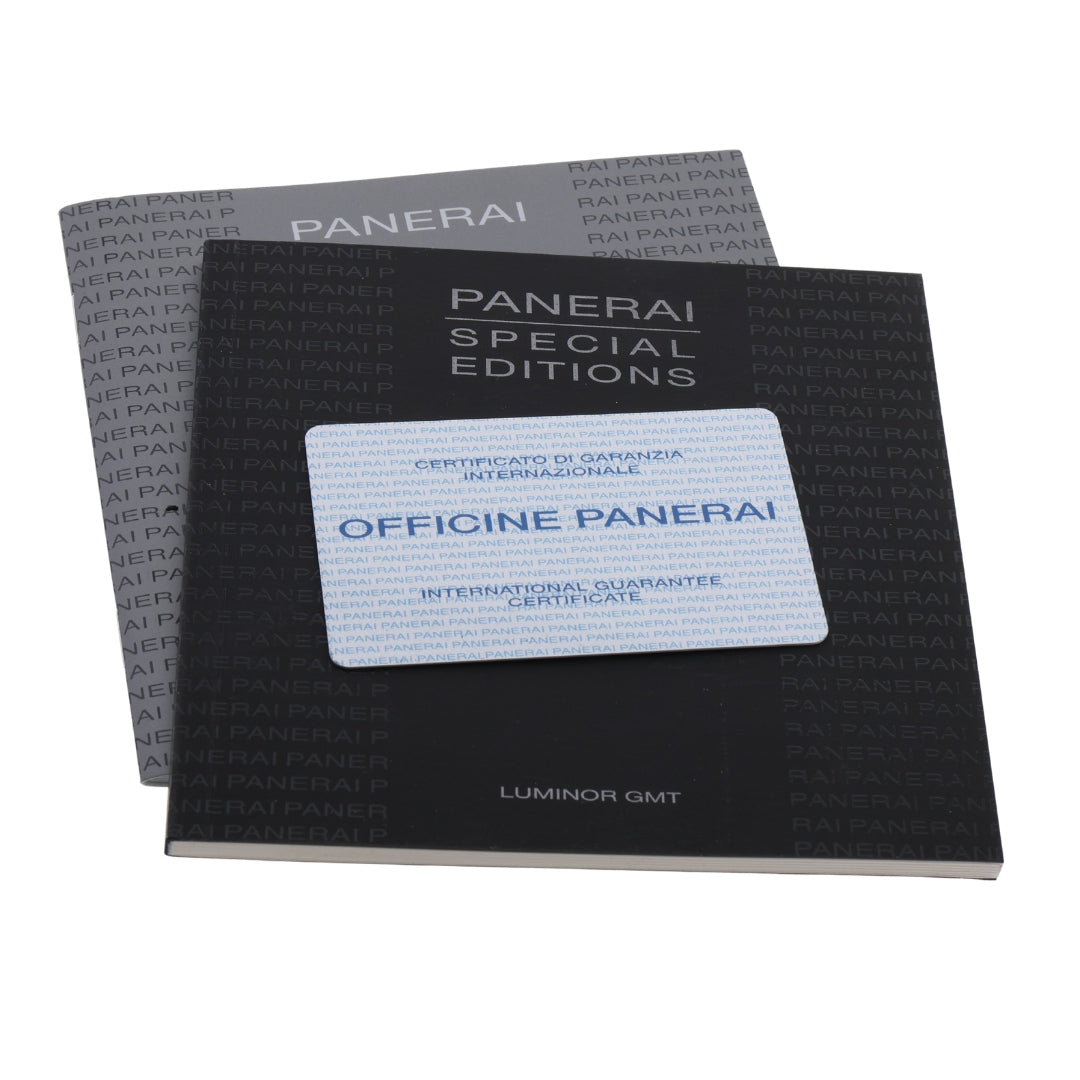 Panerai Luminor GMT Limited Edition, Edelstahl, Ref. PAM00029, 2011, B+P