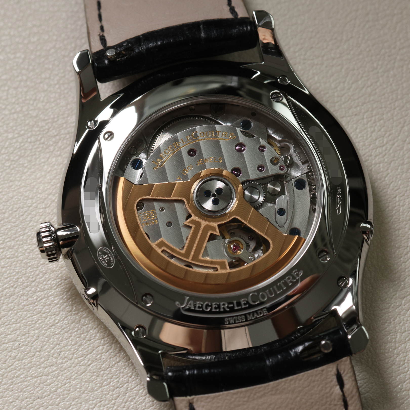 Jaeger-LeCoultre Master Ultra Thin Moon, Black Dial, Edelstahl, Ref. Q1368471, 12-2024, B+P