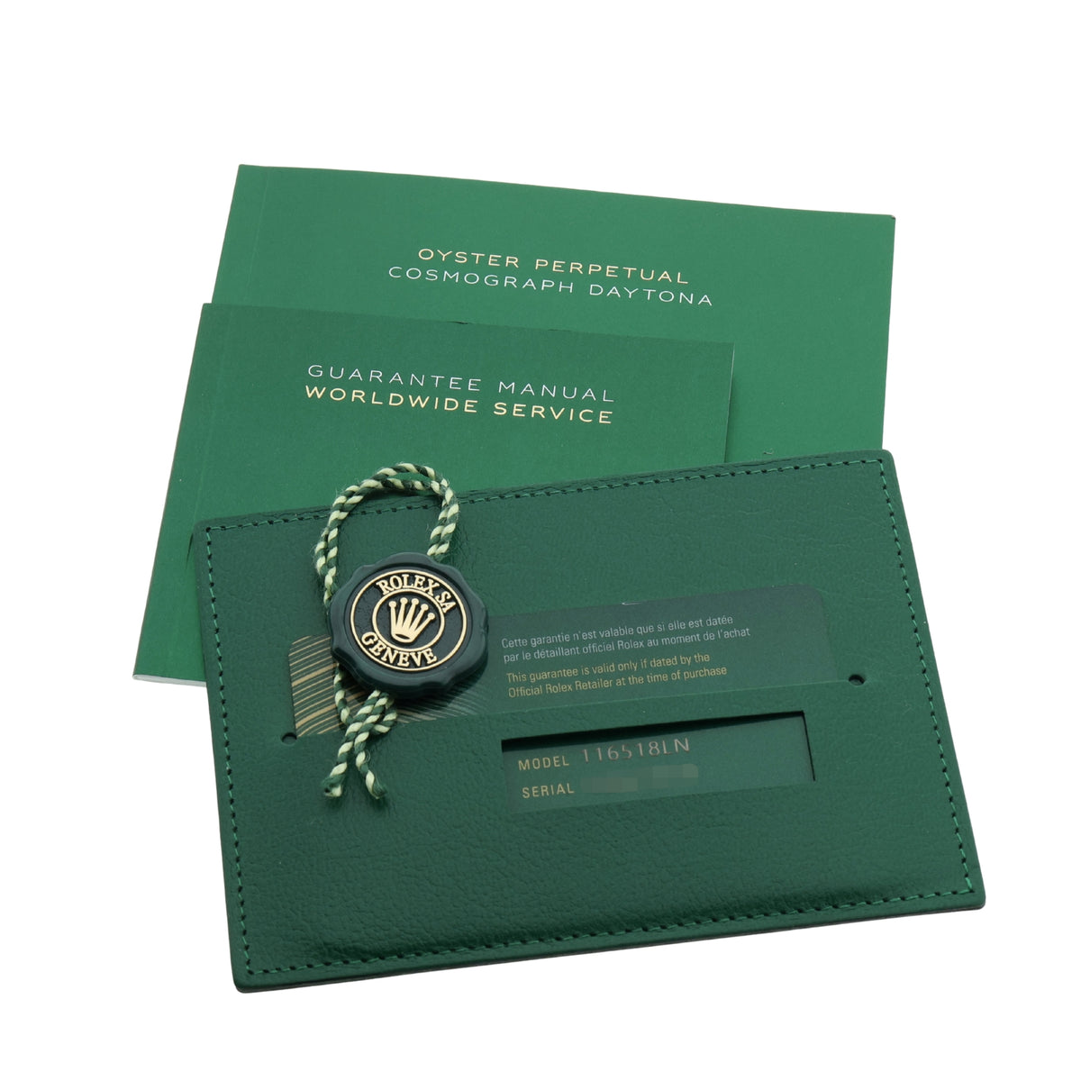 Rolex Daytona Cosmograph, Black Diamond Dial, Gelbgold, Ref. 116518LN, 2022, B+P