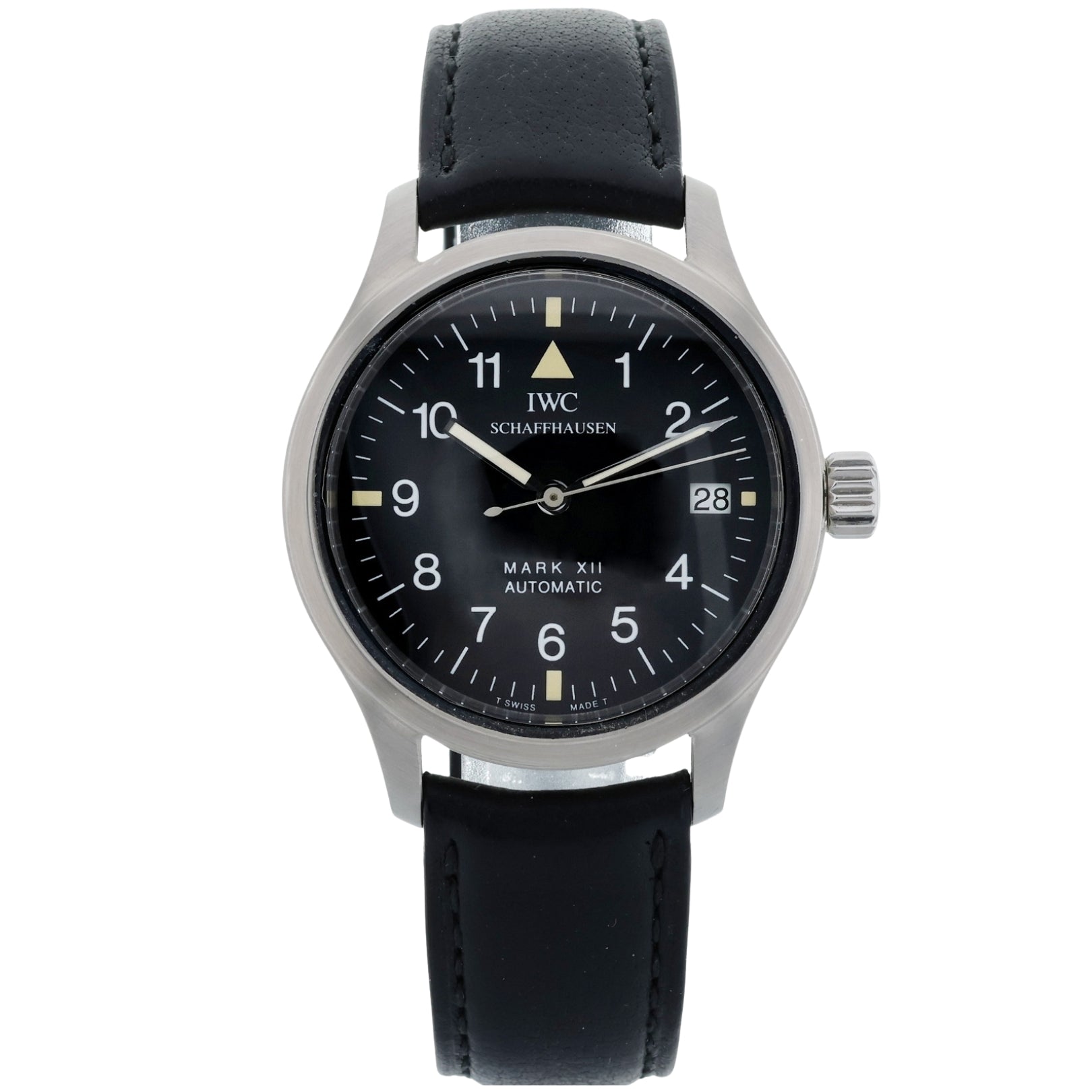 IWC Fliegeruhr Pilot's Watch 12 Mark XII, T SWISS MADE T, IWC Lederarmband, Ref. IW3241