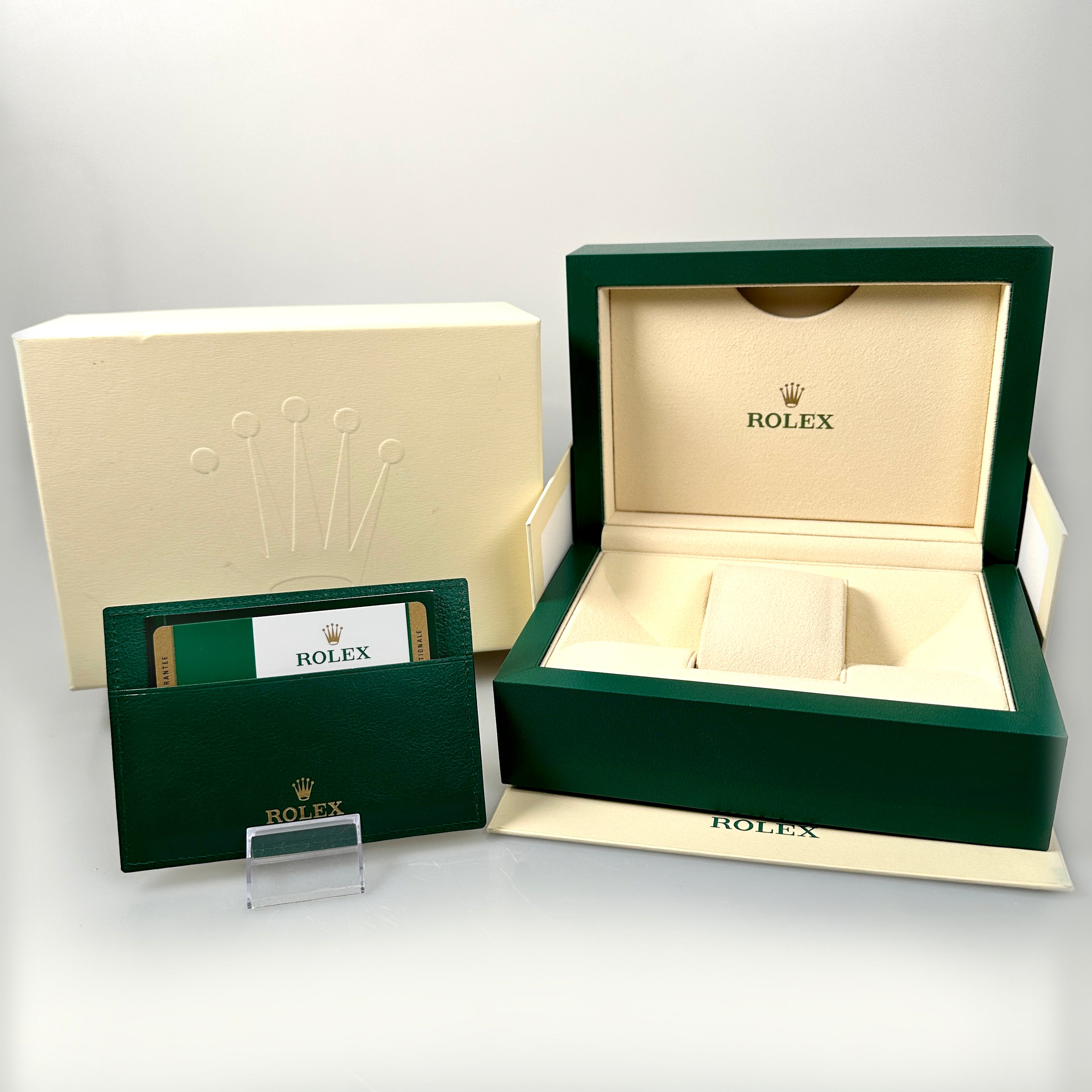 Rolex Datejust 36, Brillantlünette, Jubilee, Schiefergrau Diamant, Ref. 126281RBR, 04-2019, B+P