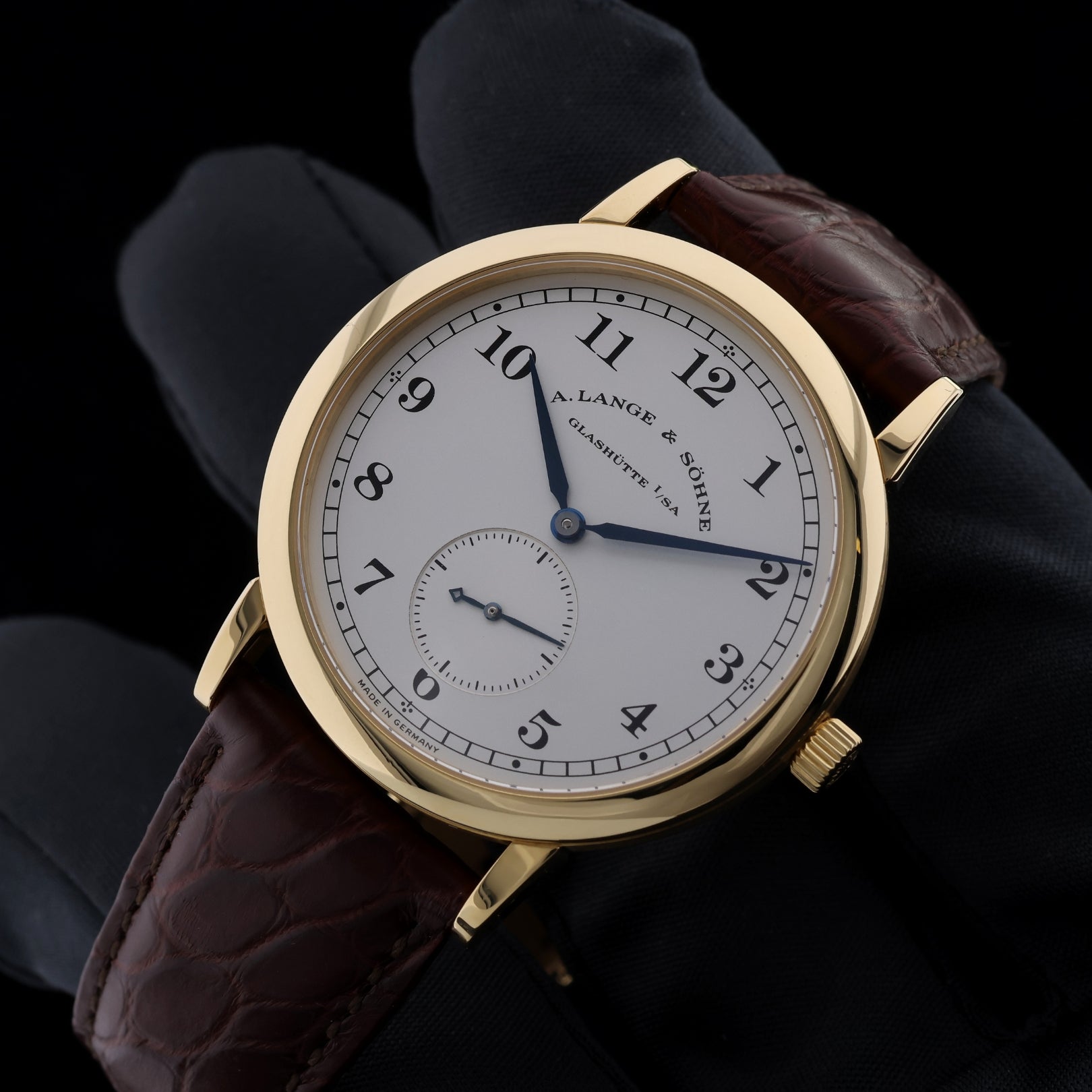 A. Lange & Söhne 1815 in 750er Gelbgold, Ref. 206.021, 05 - 2004, B+P - LUXUHRIA