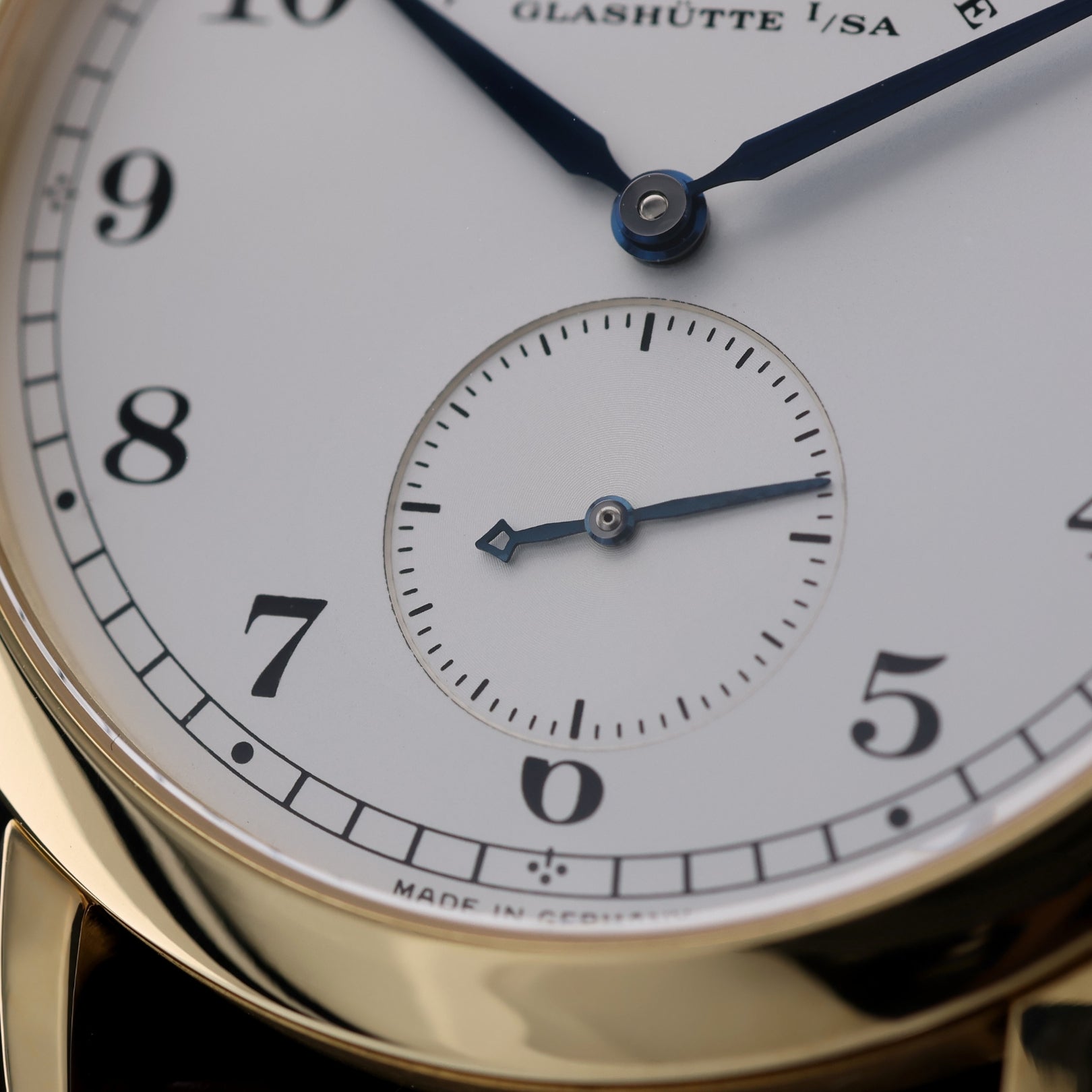 A. Lange & Söhne 1815 in 750er Gelbgold, Ref. 206.021, 05 - 2004, B+P - LUXUHRIA