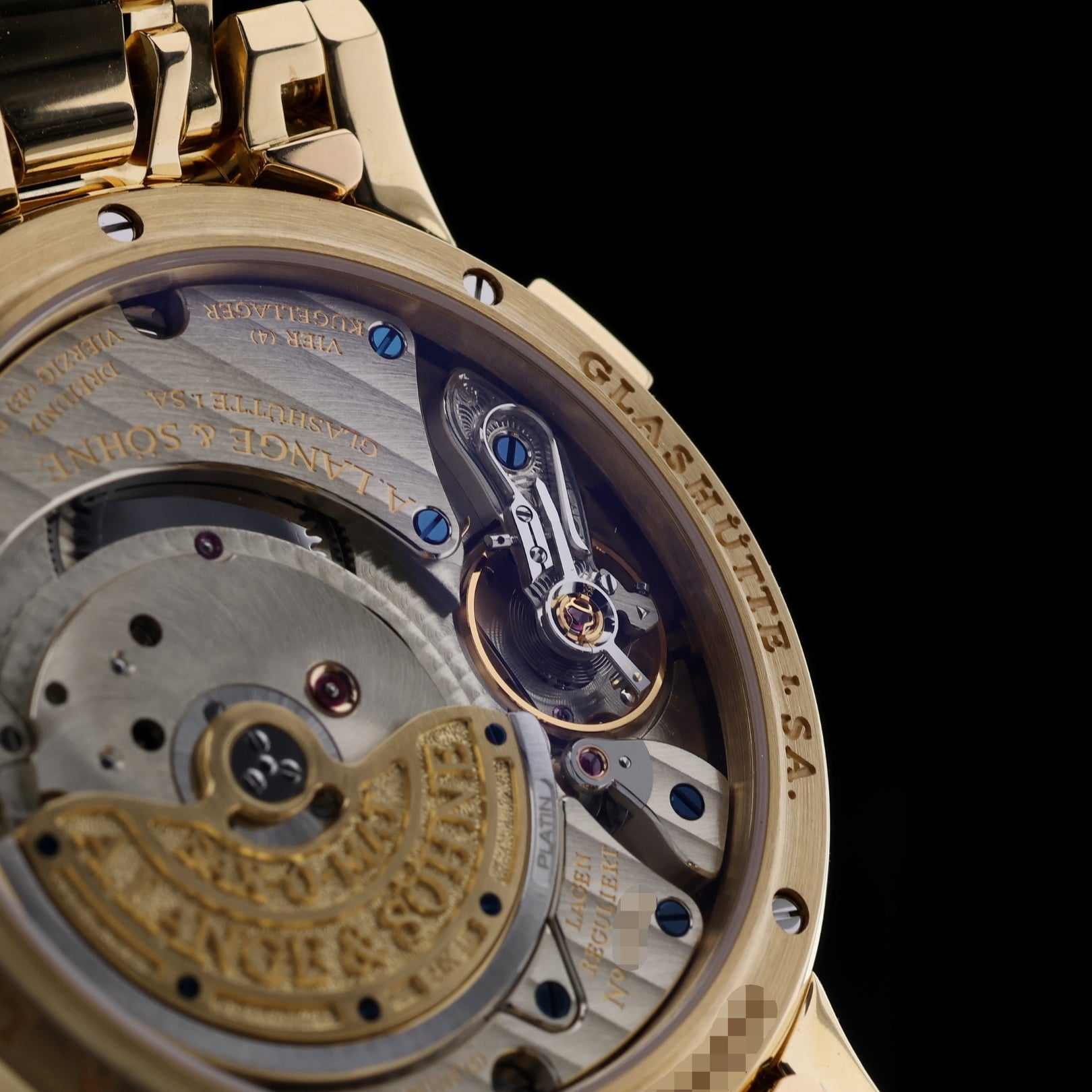 A. Lange & Söhne Langematik Perpetual, Gelbgold, Ref. 310.221E, mit ALS - Service 2025 & ALS - Nachweis, Uhrenbeweger / Box - LUXUHRIA
