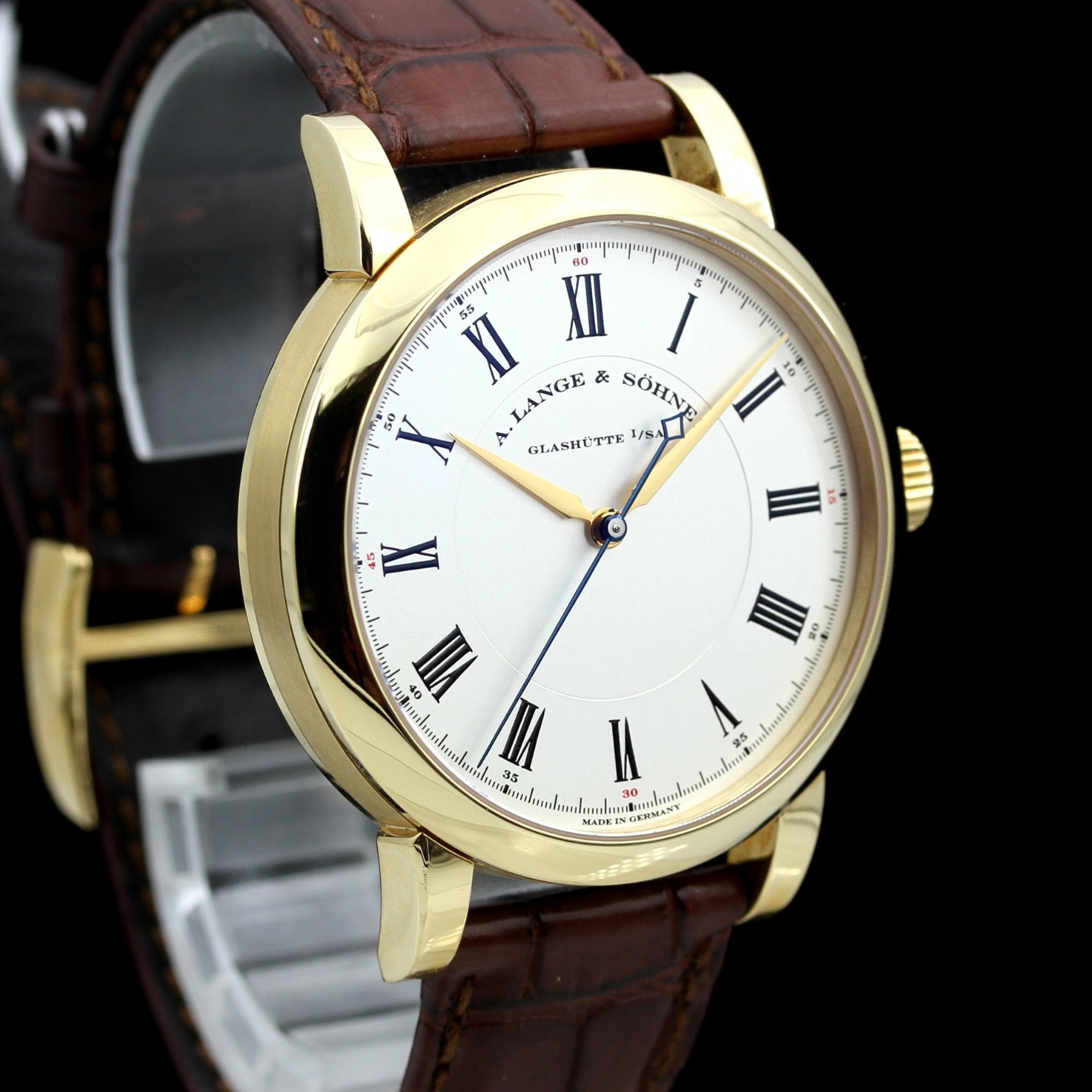 A.Lange & Söhne Richard Lange 40mm, Gelbgold, Full-Set Wempe, 232.021, B+P - LUXUHRIA