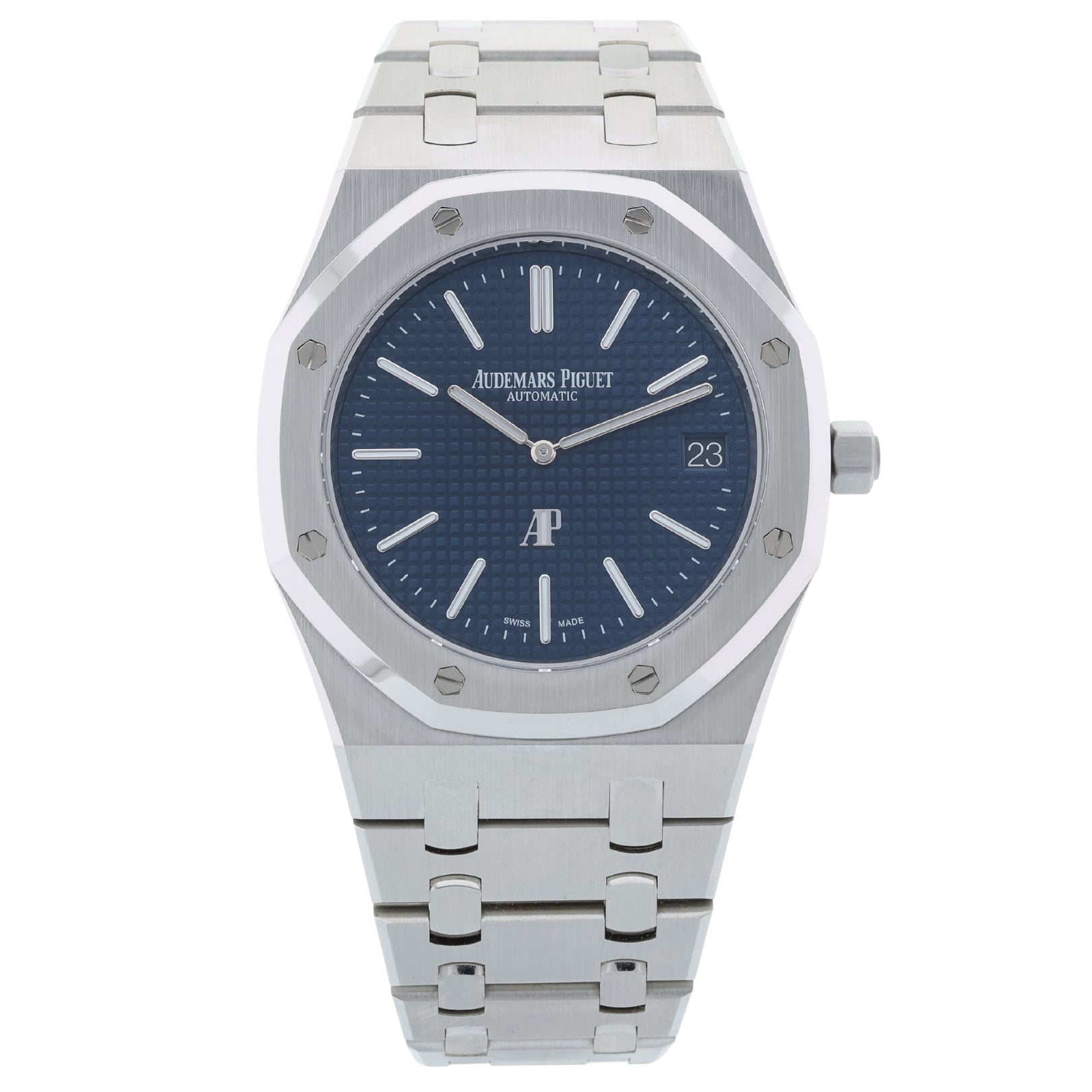 Audemars Piguet Royal Oak "Jumbo" Extraflach, Ref. 15202ST.OO.1240ST.01.A, B+P - LUXUHRIA