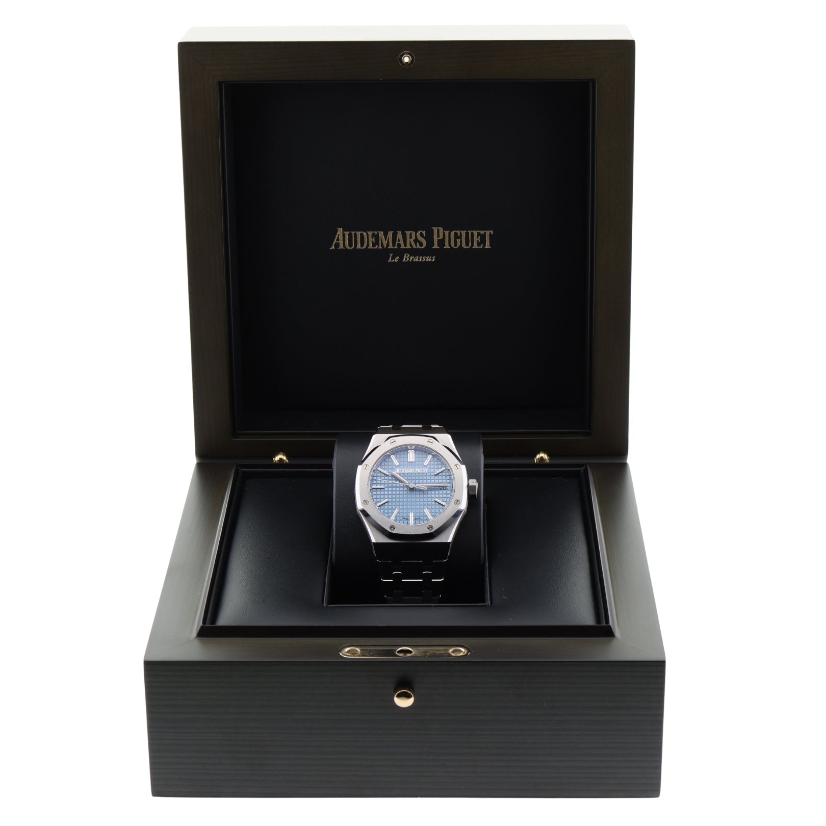 Audemars Piguet Royal Oak Selfwinding, Ice Blue Dial, 37mm, Ref. 15550ST.OO.1356ST.08, 2024, B+P - LUXUHRIA