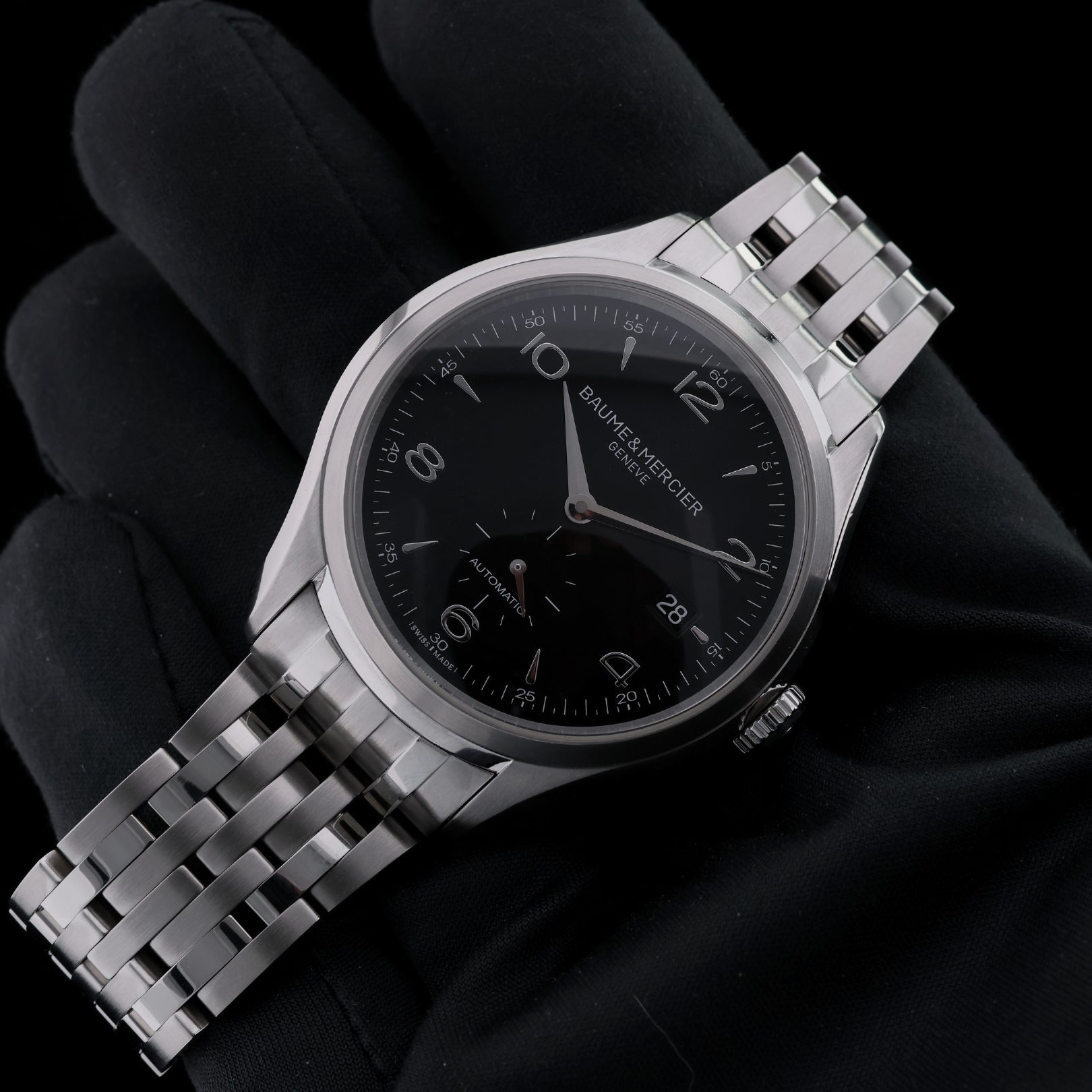 Baume & Mercier Clifton, Black Dial, Ref. M0A10100, B+P - LUXUHRIA