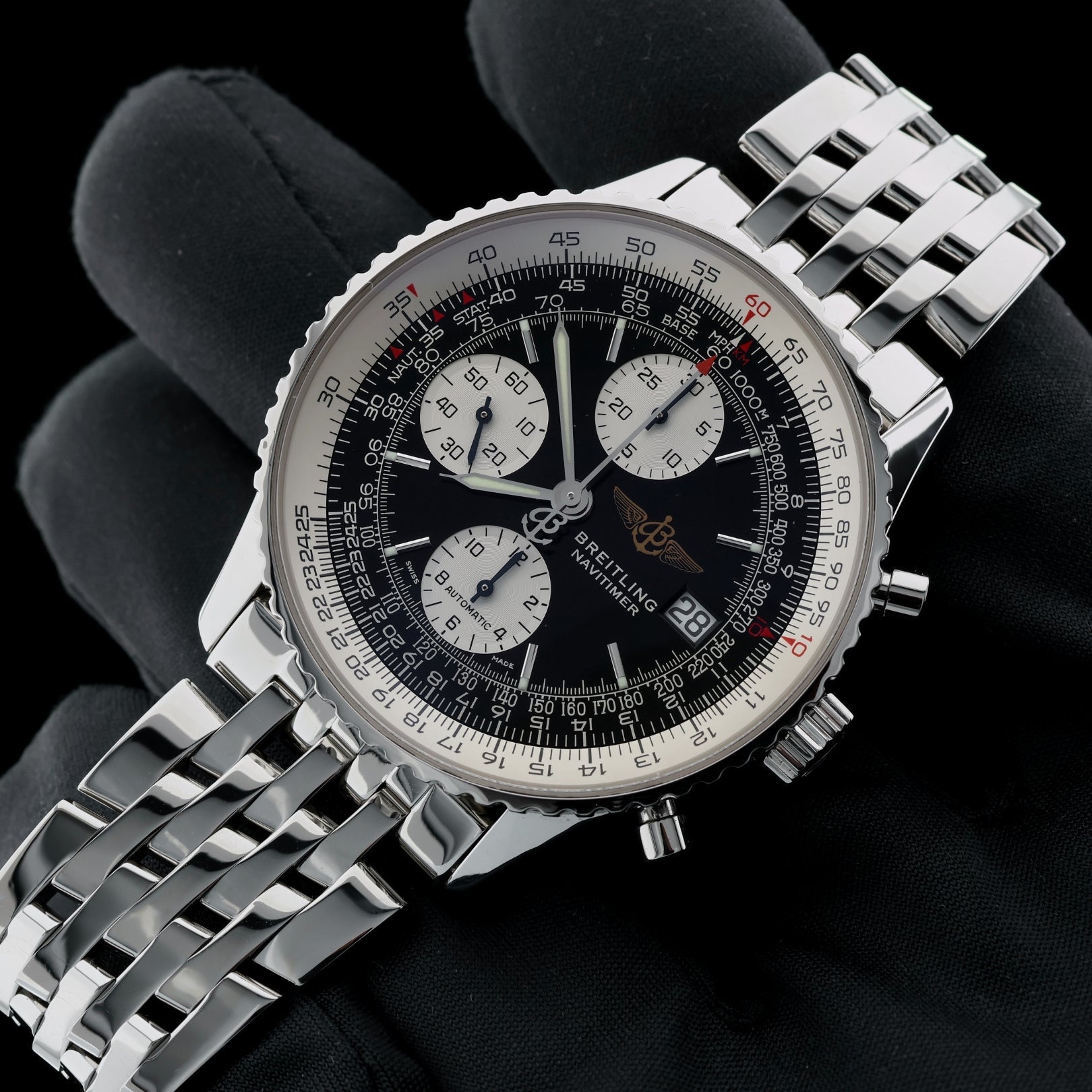 Breitling Old Navitimer Chronograph 41 mm, Ref. A13322 - 015, 11 - 2000, B+P - LUXUHRIA