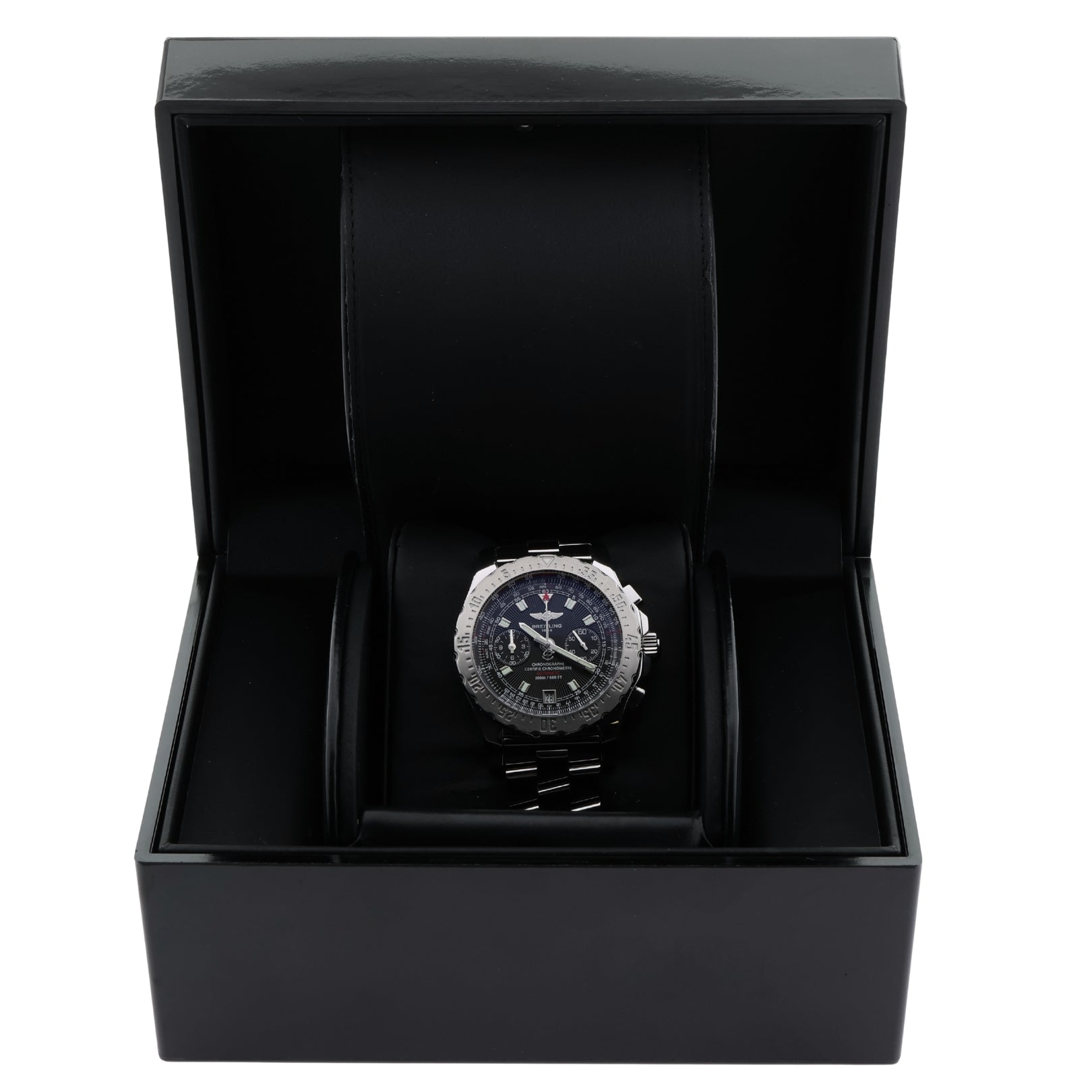 Breitling Skyracer Chronograph, Edelstahl, Ref. A27362, B+P - LUXUHRIA