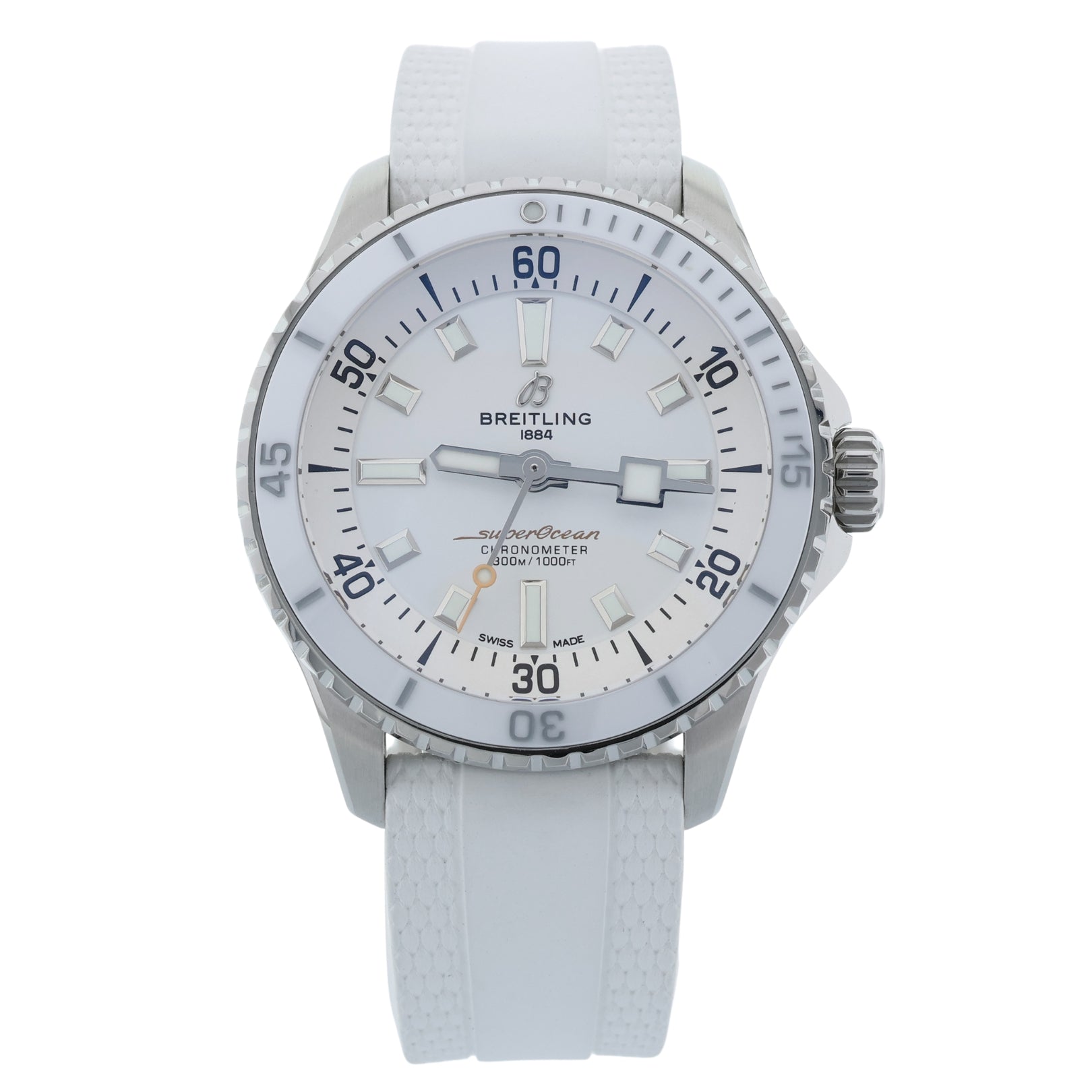 Breitling Superocean Automatic 36, White Dial, Ref. A17377211A1S1, B+P - LUXUHRIA