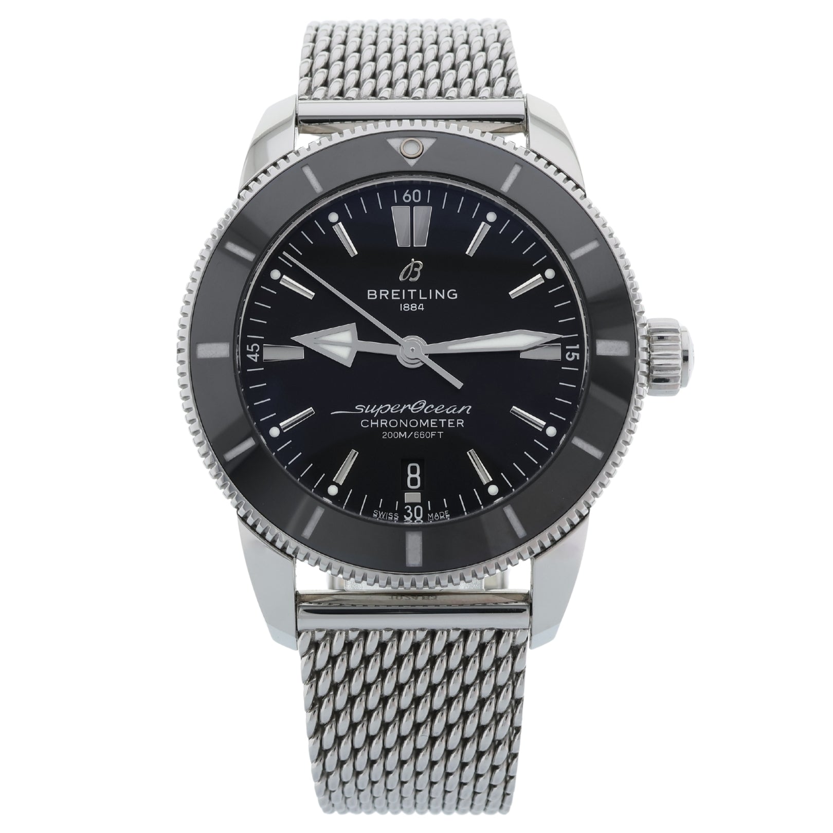 Breitling Superocean Heritage B20 Automatic 44mm, Black, Ref. AB2030121B1A1, 2025, B+P - LUXUHRIA