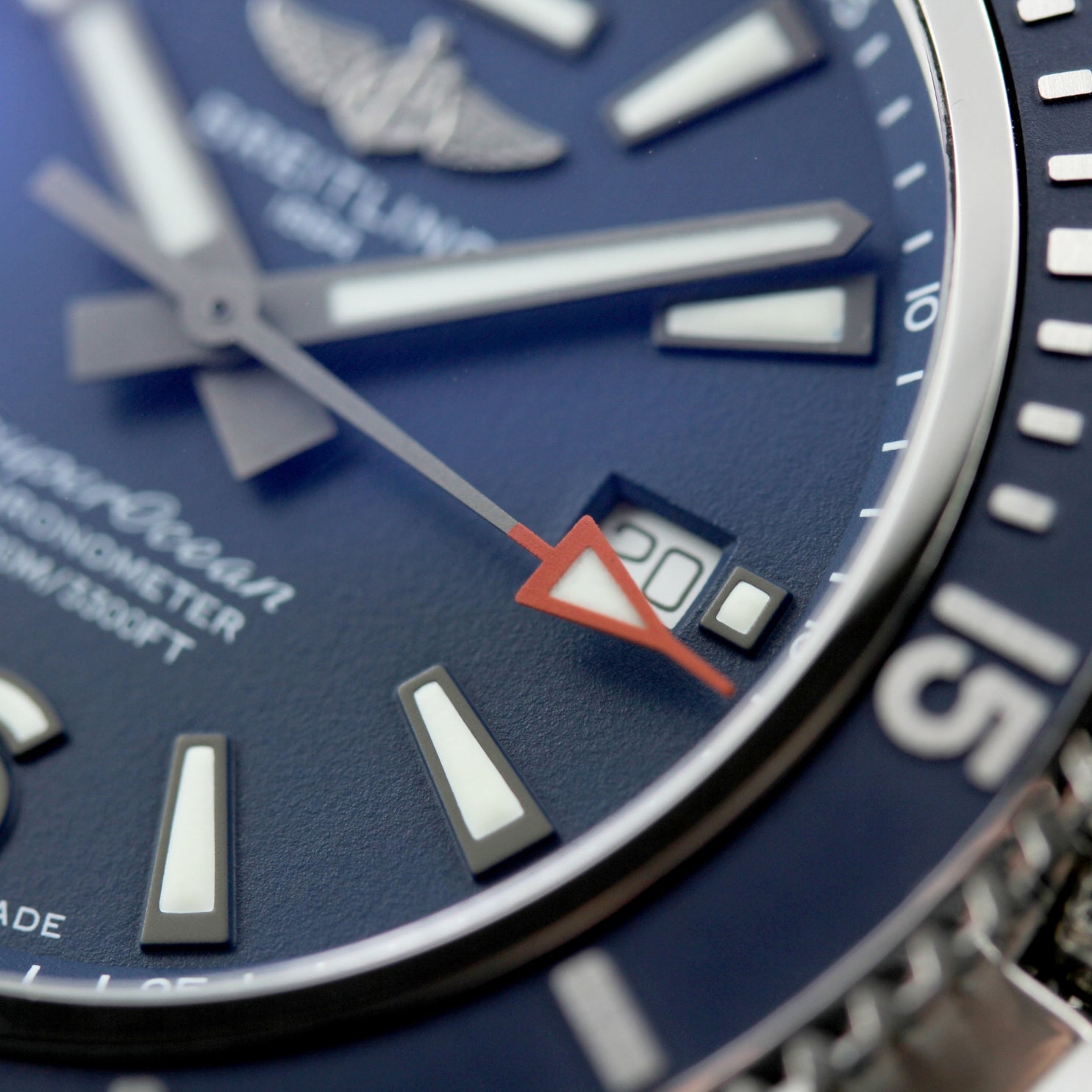 Breitling Superocean II, Automatic, 44 mm, Edelstahl, Blau, Ref. A17367D81C1A1, B+P - LUXUHRIA