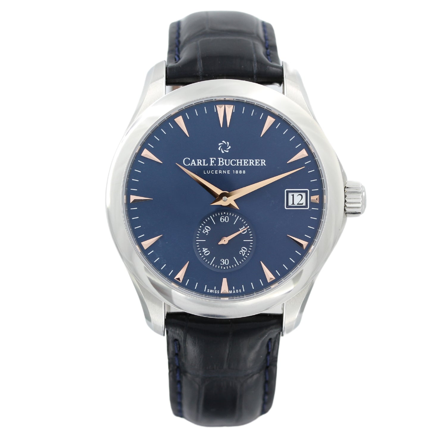 Carl F. Bucherer Manero Peripheral 40.6mm, Limited 188pcs., Blue Dial, 00.10917.08.53.88, 10 - 2019, B+P - LUXUHRIA