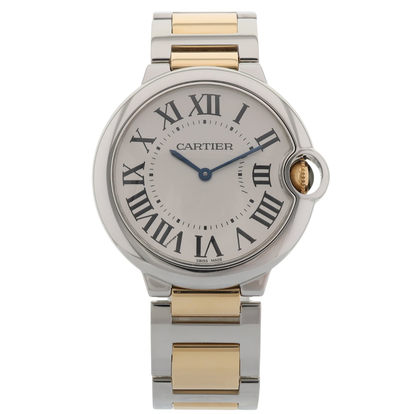 Cartier Ballon Bleu, Edelstahl/Gelbgold, Ref. W69008Z3, 08-2008, B+P - LUXUHRIA