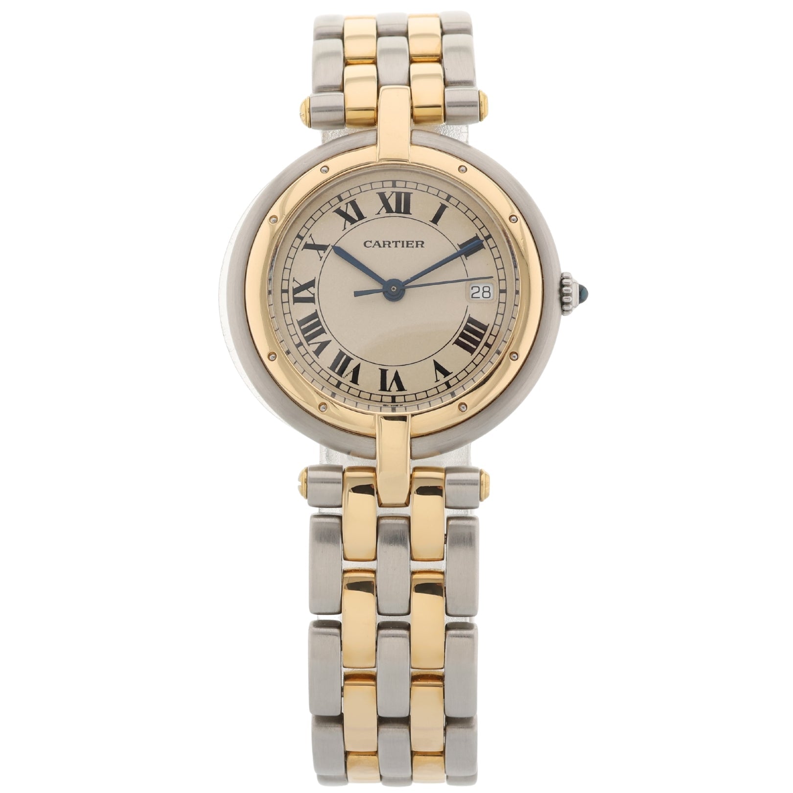 Cartier Cougar Panthere Ronde, Stahl/Gelbgold, Ref. 183964, ohne B+P - LUXUHRIA